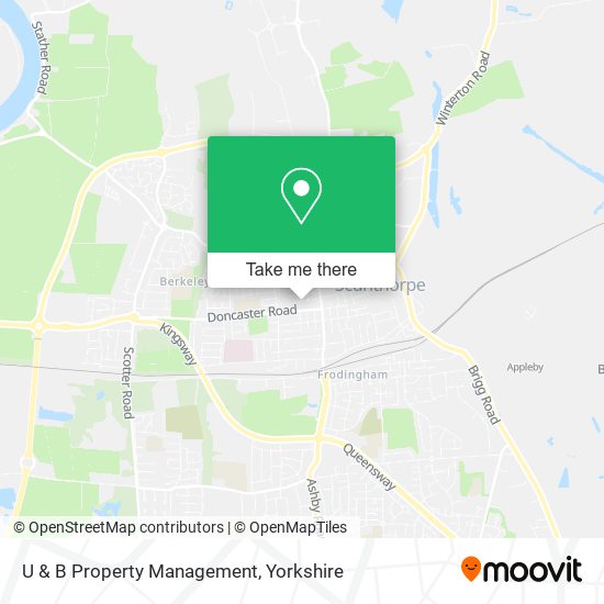 U & B Property Management map