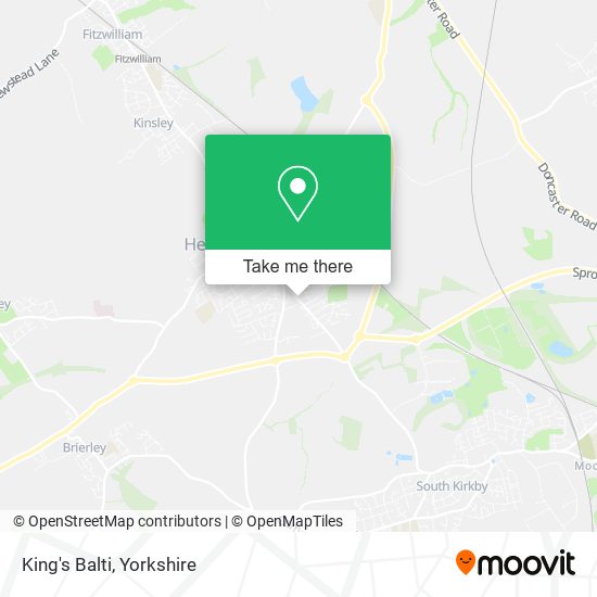 King's Balti map