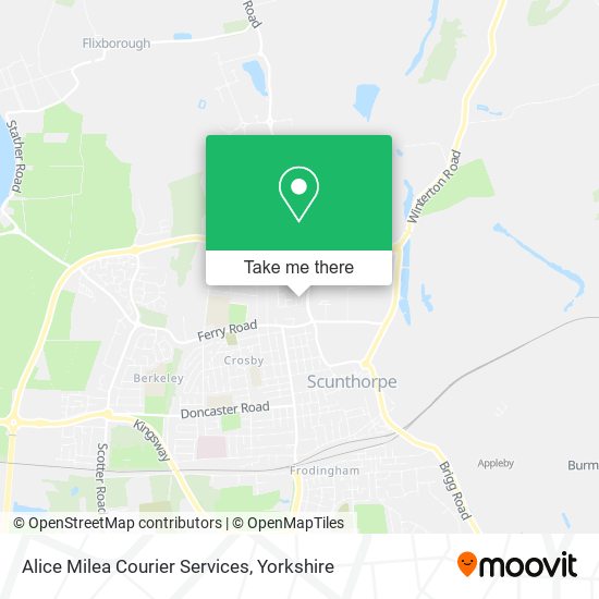 Alice Milea Courier Services map