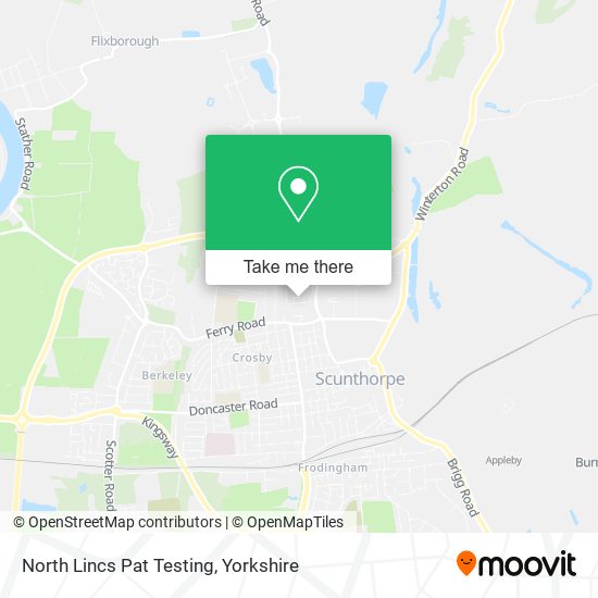 North Lincs Pat Testing map