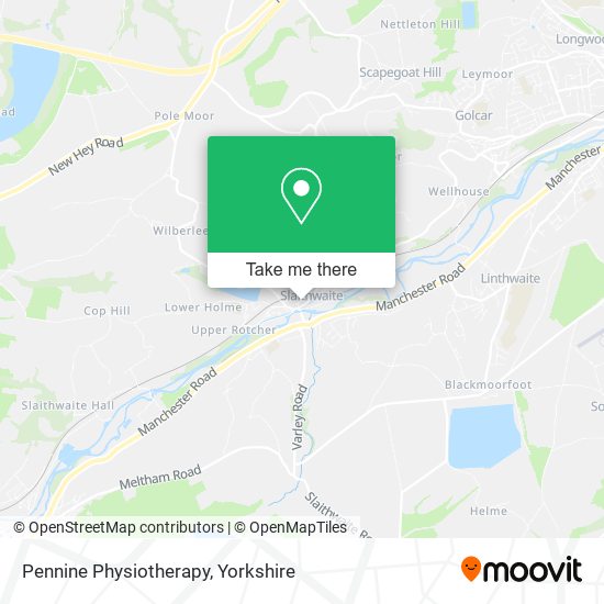 Pennine Physiotherapy map