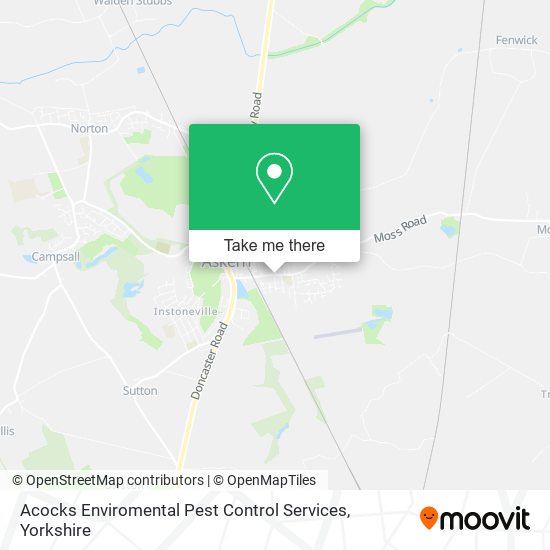 Acocks Enviromental Pest Control Services map