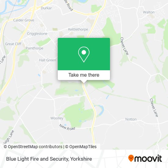 Blue Light Fire and Security map