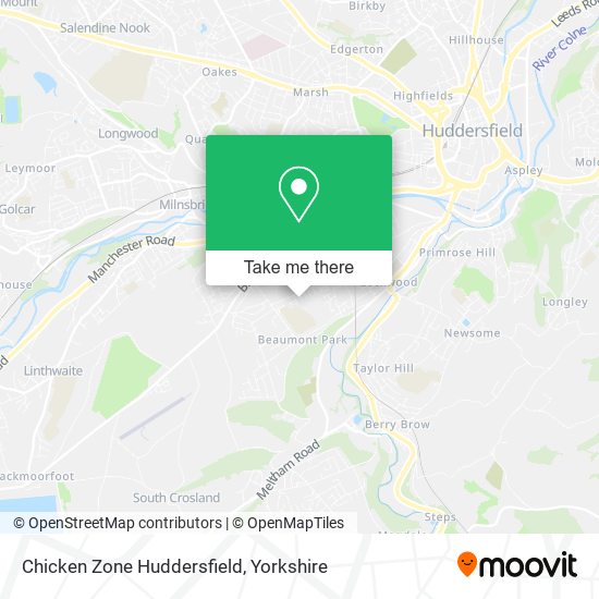 Chicken Zone Huddersfield map