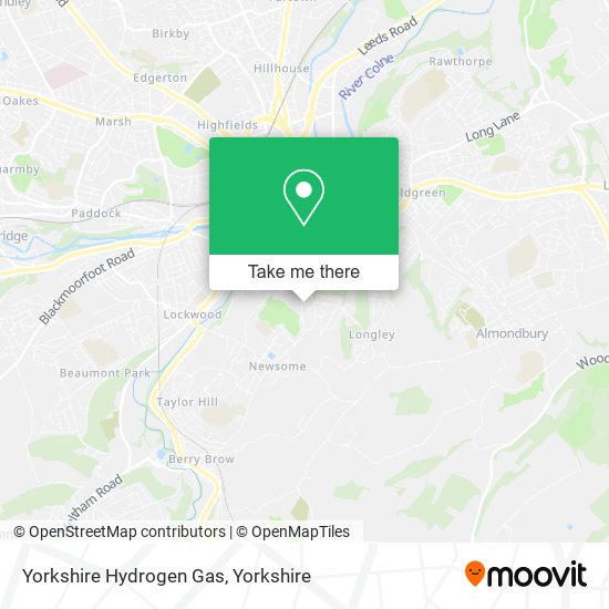 Yorkshire Hydrogen Gas map