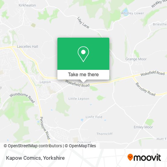 Kapow Comics map