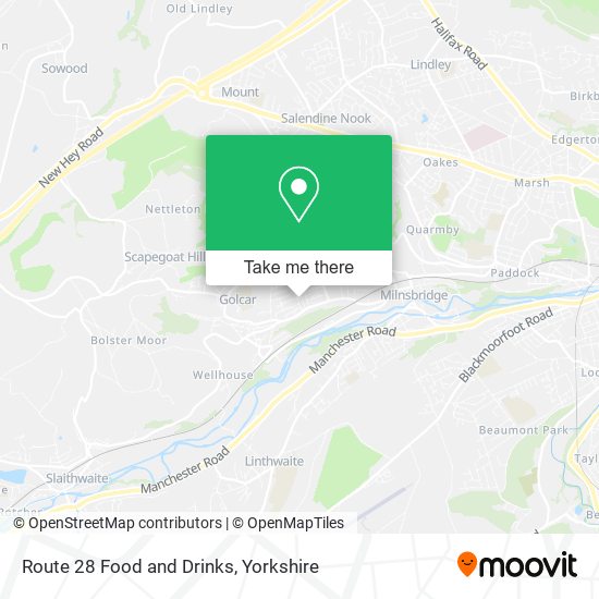 Route 28 Food and Drinks map