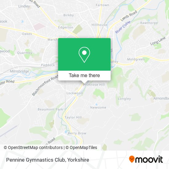 Pennine Gymnastics Club map