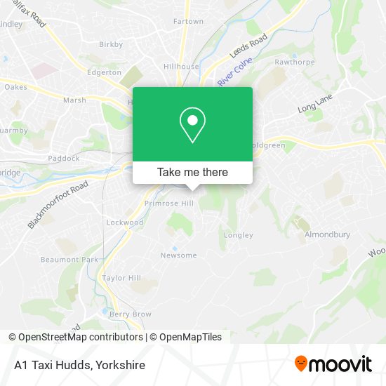 A1 Taxi Hudds map