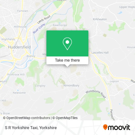 S R Yorkshire Taxi map