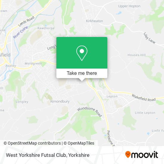 West Yorkshire Futsal Club map