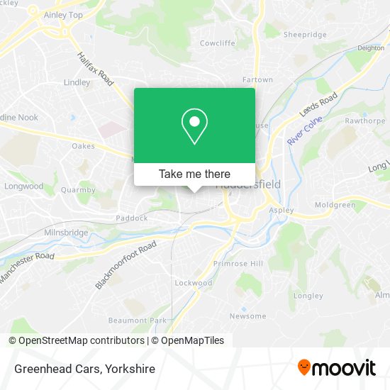 Greenhead Cars map