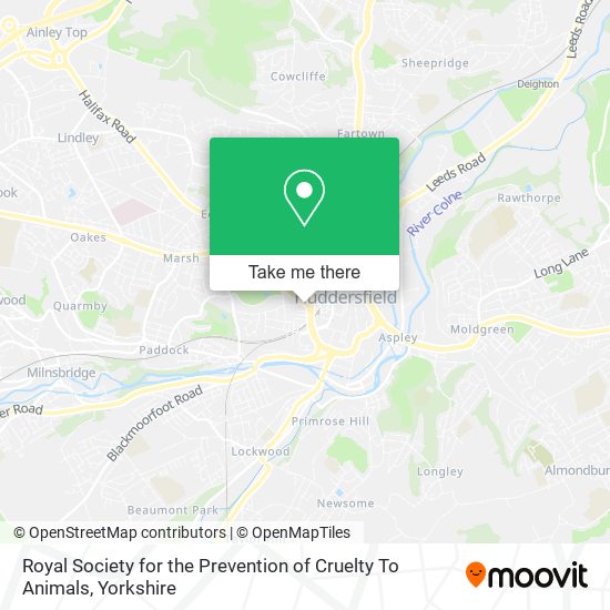 Royal Society for the Prevention of Cruelty To Animals map