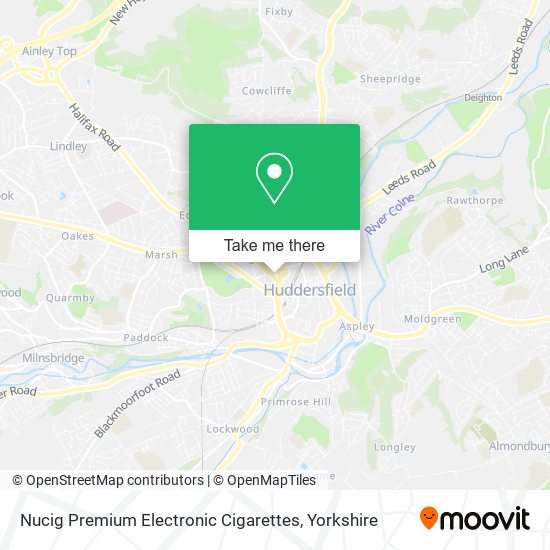 Nucig Premium Electronic Cigarettes map