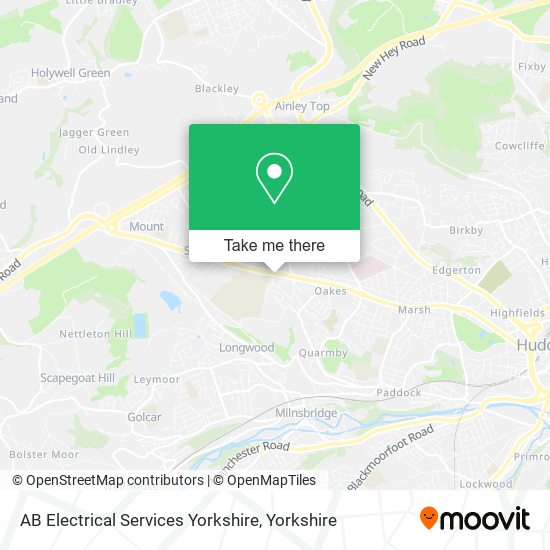 AB Electrical Services Yorkshire map