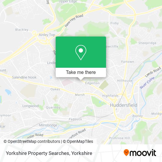 Yorkshire Property Searches map