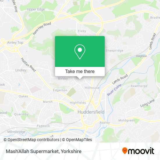 Mash'Allah Supermarket map