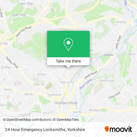 24 Hour Emergency Locksmiths map