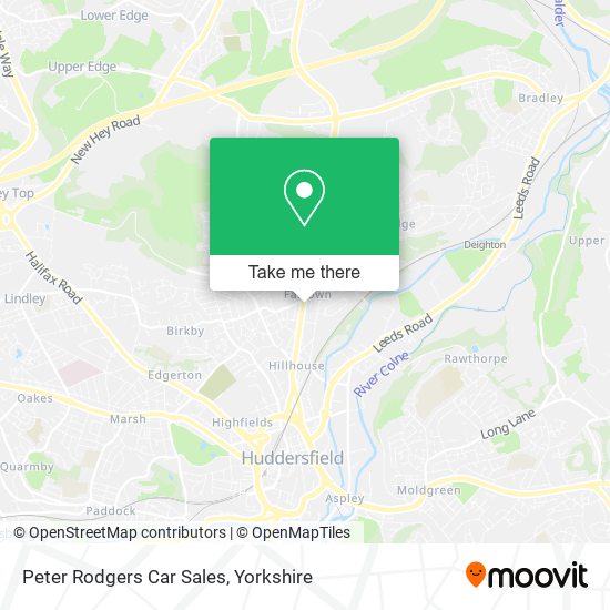 Peter Rodgers Car Sales map