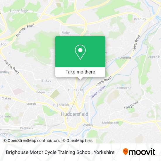 Brighouse Motor Cycle Training School map
