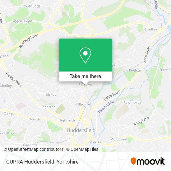 CUPRA Huddersfield map