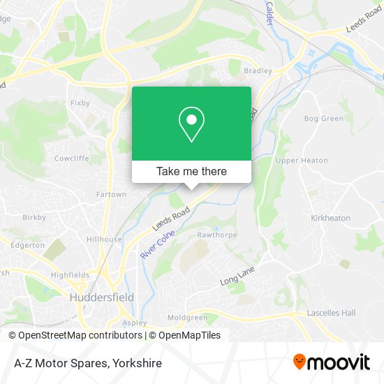 A-Z Motor Spares map