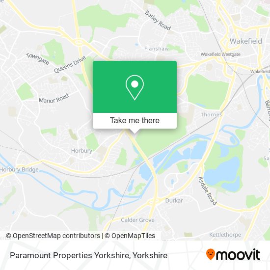 Paramount Properties Yorkshire map