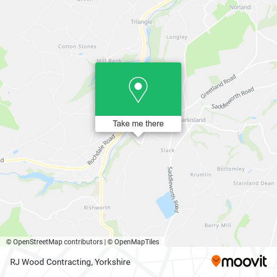 RJ Wood Contracting map
