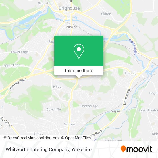 Whitworth Catering Company map