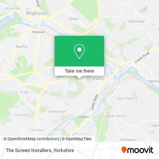 The Screen Installers map