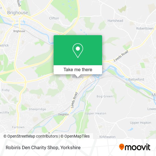 Robin's Den Charity Shop map