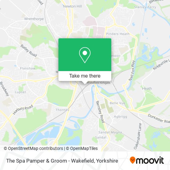 The Spa Pamper & Groom - Wakefield map