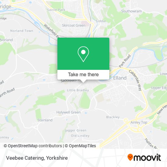 Veebee Catering map