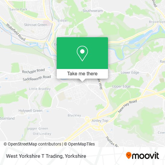 West Yorkshire T Trading map