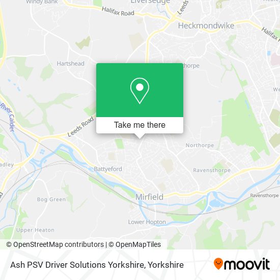 Ash PSV Driver Solutions Yorkshire map