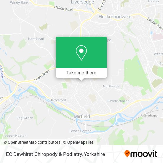 EC Dewhirst Chiropody & Podiatry map