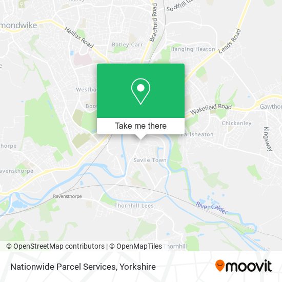 Nationwide Parcel Services map