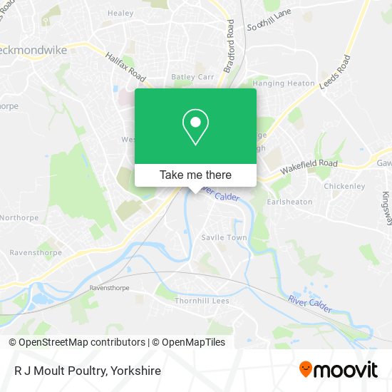 R J Moult Poultry map