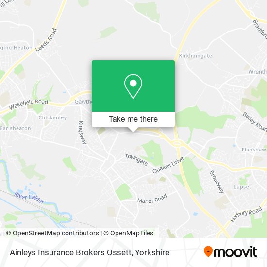 Ainleys Insurance Brokers Ossett map