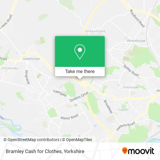 Bramley Cash for Clothes map