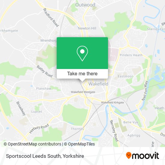 Sportscool Leeds South map