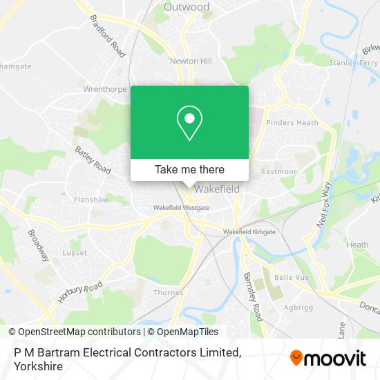 P M Bartram Electrical Contractors Limited map