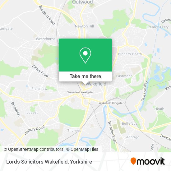 Lords Solicitors Wakefield map