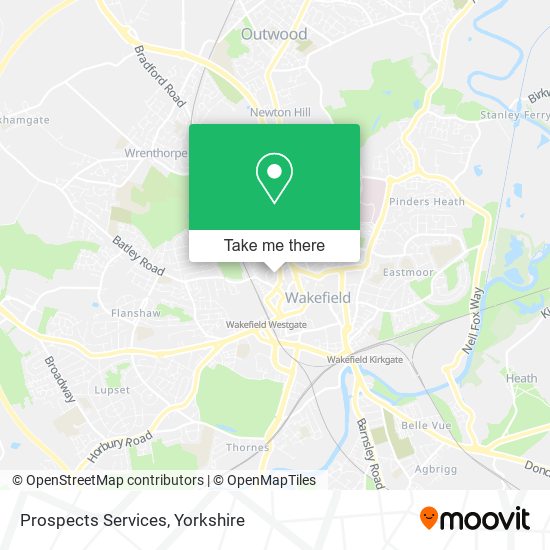 Prospects Services map