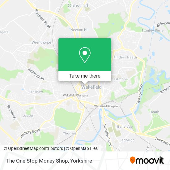 The One Stop Money Shop map