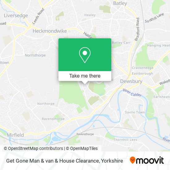 Get Gone Man & van & House Clearance map