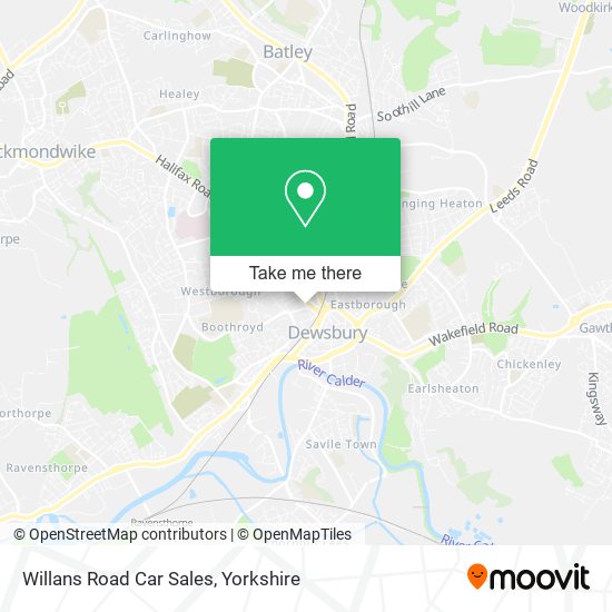 Willans Road Car Sales map