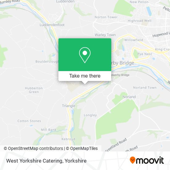 West Yorkshire Catering map