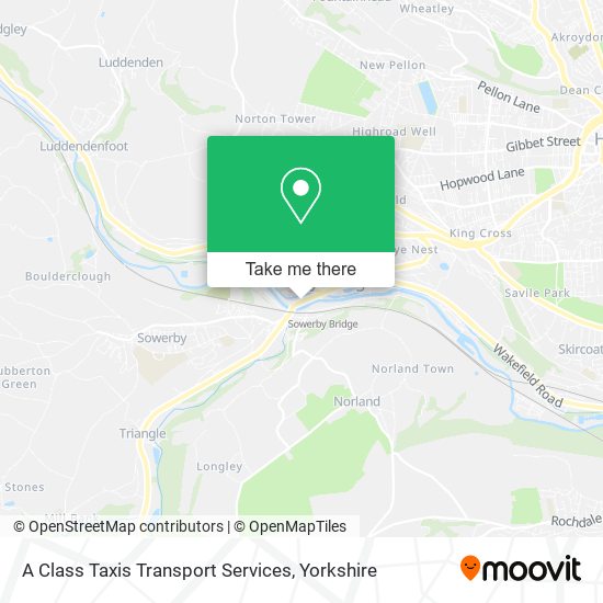 A Class Taxis Transport Services map