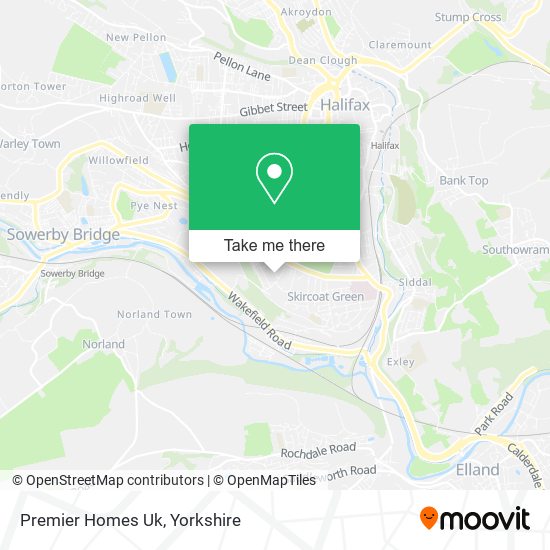 Premier Homes Uk map